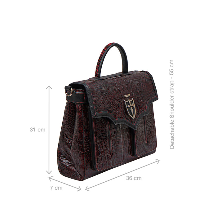 Miyu - 03 Red Leather Briefcase