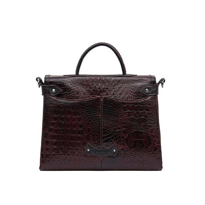 Miyu - 03 Red Leather Briefcase