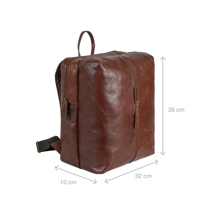Mj 01 Tan Leather  Backpack