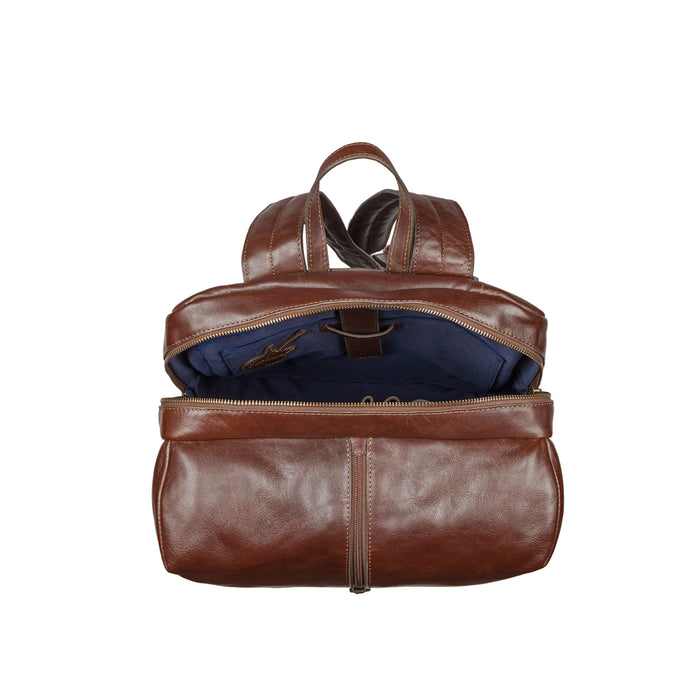 Mj 01 Tan Leather  Backpack
