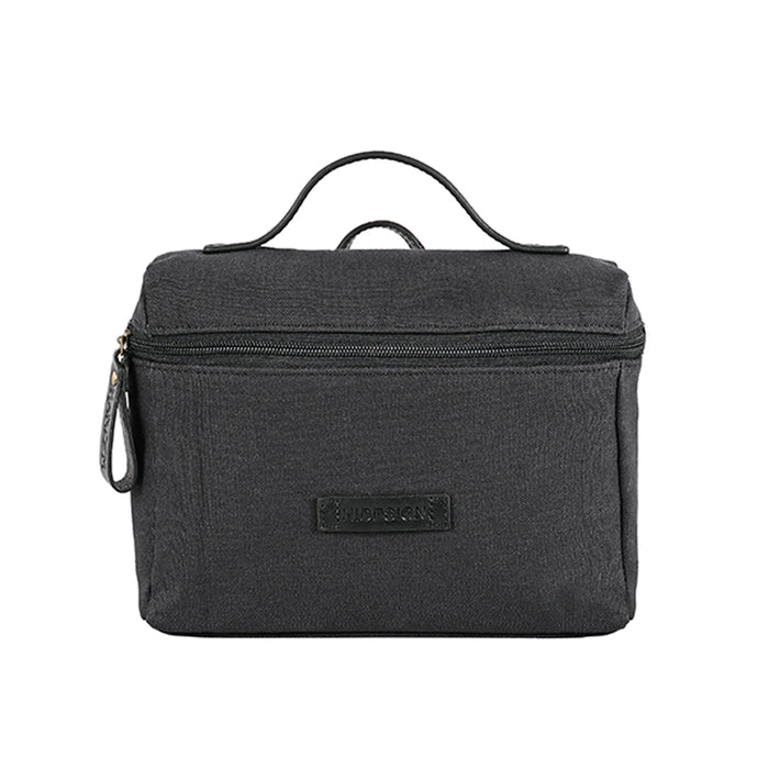 Mj 03 Black Leather Duffle Bag