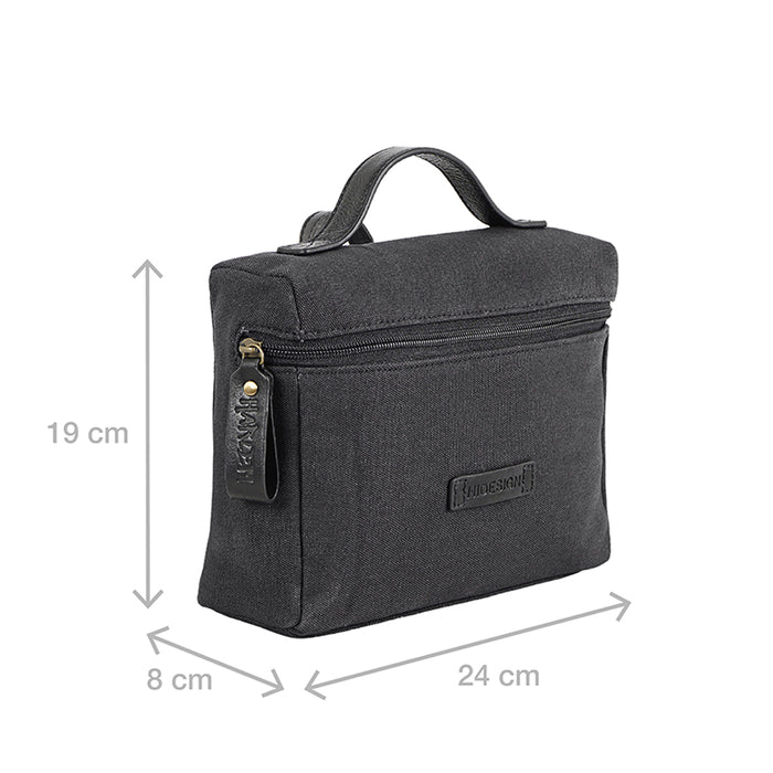 Mj 03 Black Leather Duffle Bag