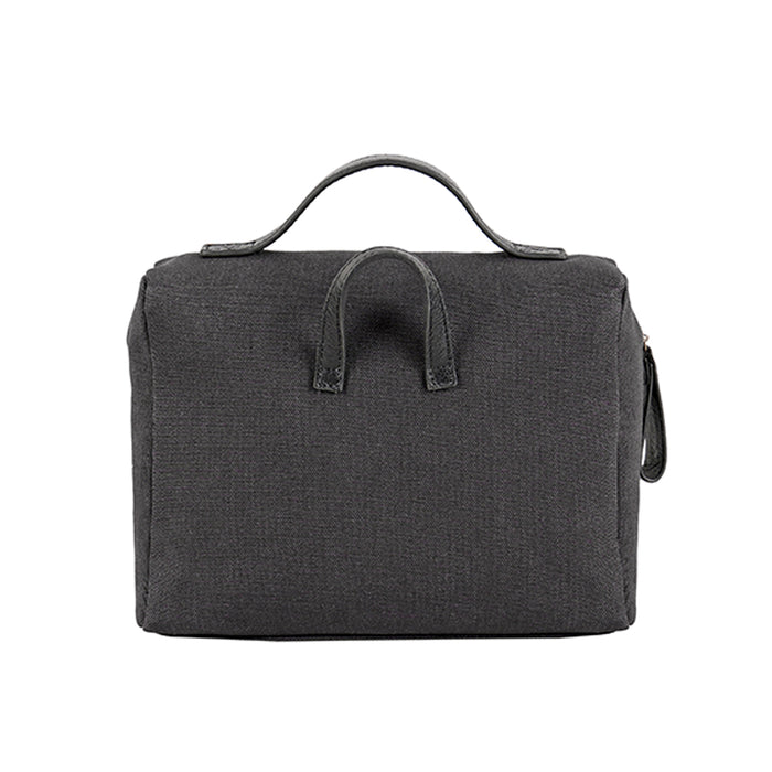 Mj 03 Black Leather Duffle Bag