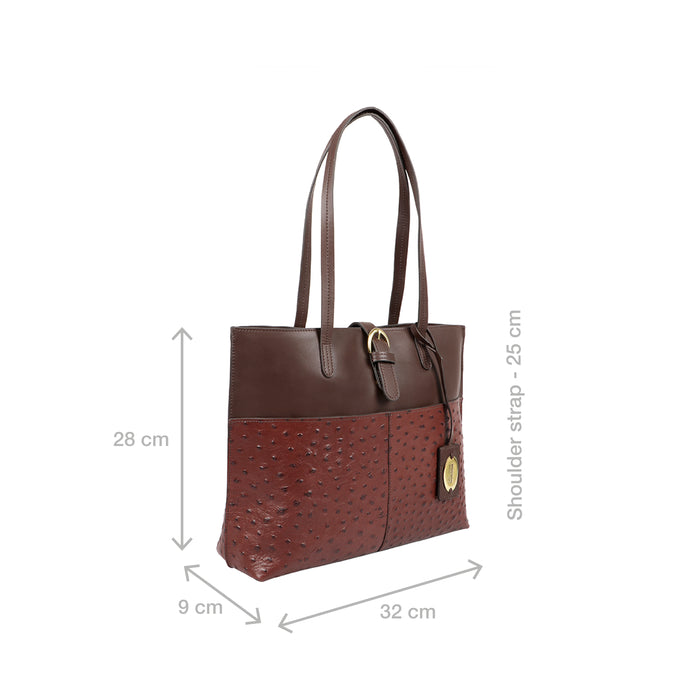 Molokini 05 Brown Leather Tote Bag