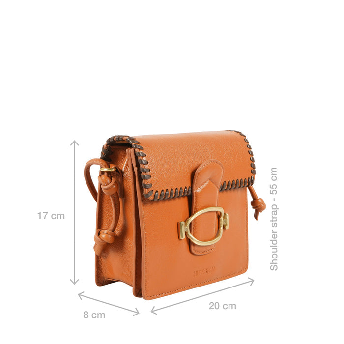 Moon 01 Tan Leather Sling Bag