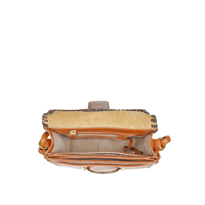 Moon 01 Tan Leather Sling Bag