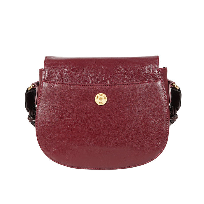 Moon 03 Red Leather Shoulder Bag
