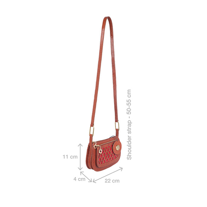 Morgan 01 Tan Leather Sling Bag