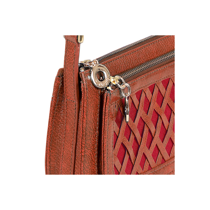 Morgan 01 Tan Leather Sling Bag