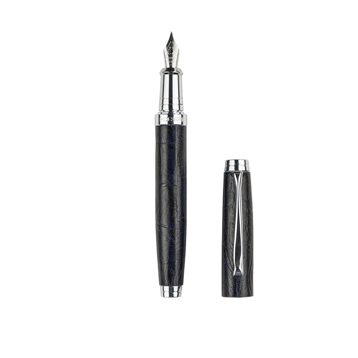Moritz Blue Leather Fountain Pen