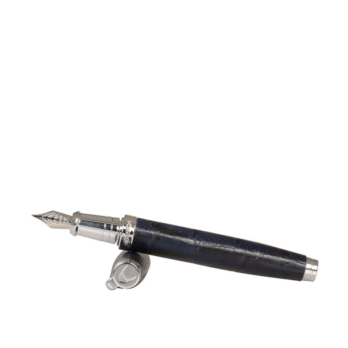 Moritz Blue Leather Fountain Pen