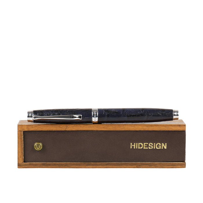 Moritz Blue Leather Fountain Pen