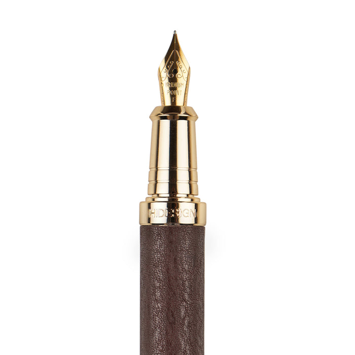 Moritz Brown Leather Fountain Pen