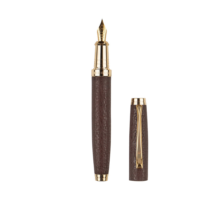 Moritz Brown Leather Fountain Pen