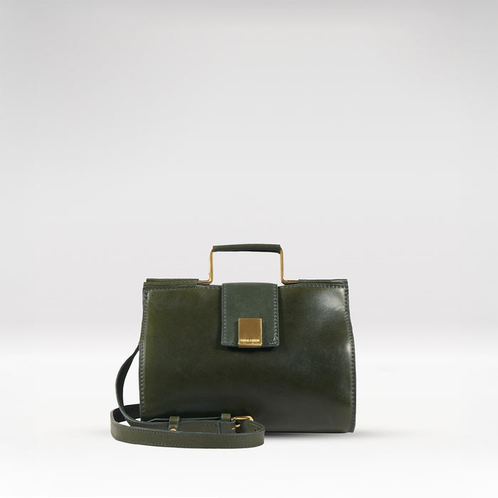 Mosaic 01 Green Leather Sling Bag