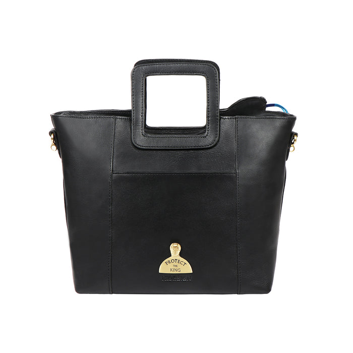 Naia 03 Black Leather Shoulder Bag