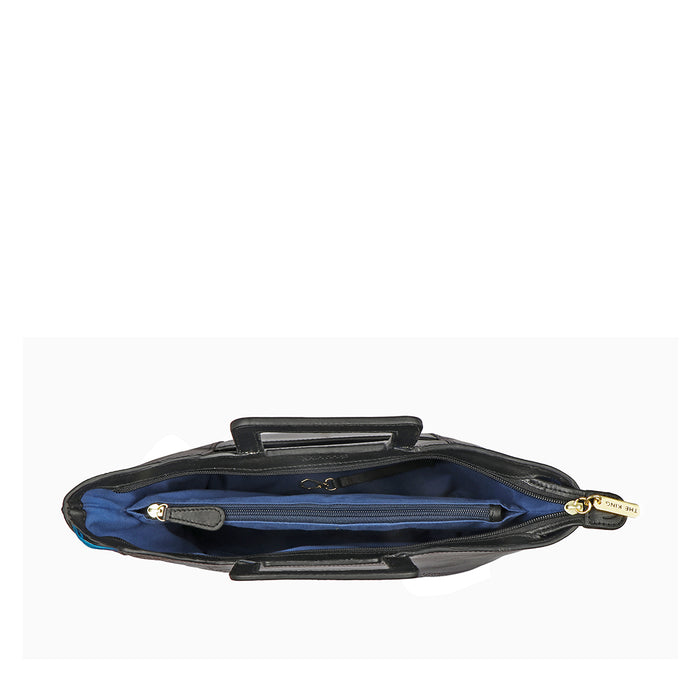 Naia 03 Black Leather Shoulder Bag