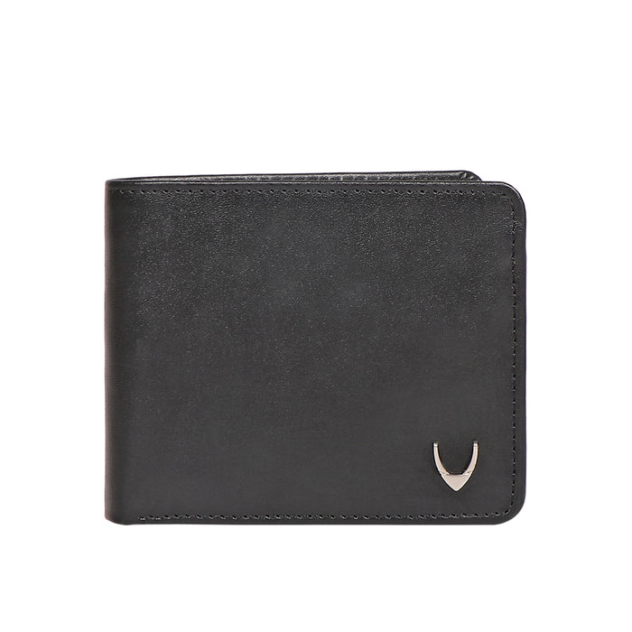 Namibia Sb Black Leather Bi-Fold Wallet