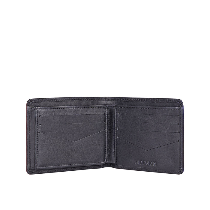 Namibia Sb Black Leather Bi-Fold Wallet