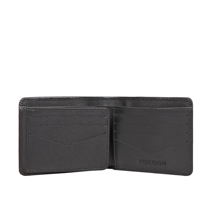 Namibia Sb Black Leather Bi-Fold Wallet