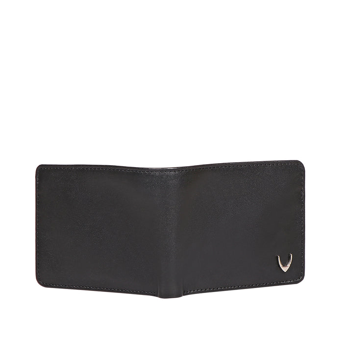 Namibia Sb Black Leather Bi-Fold Wallet