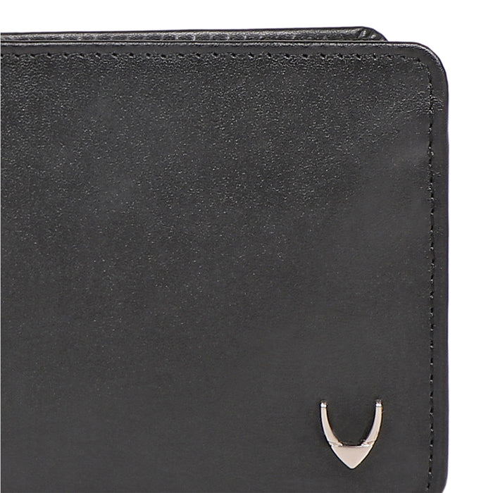 Namibia Sb Black Leather Bi-Fold Wallet