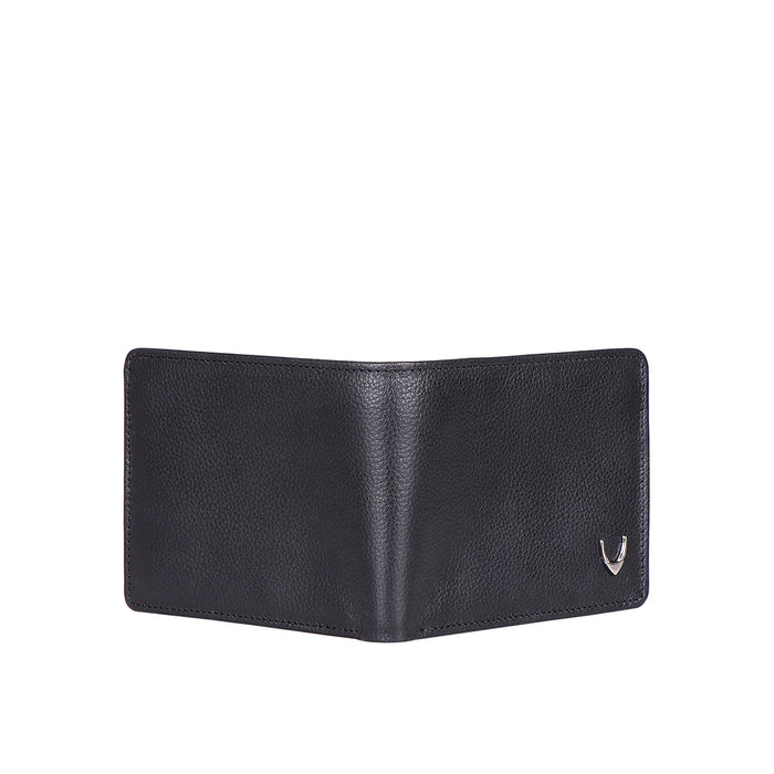Namibia Sb Black Leather Bi-Fold Wallet