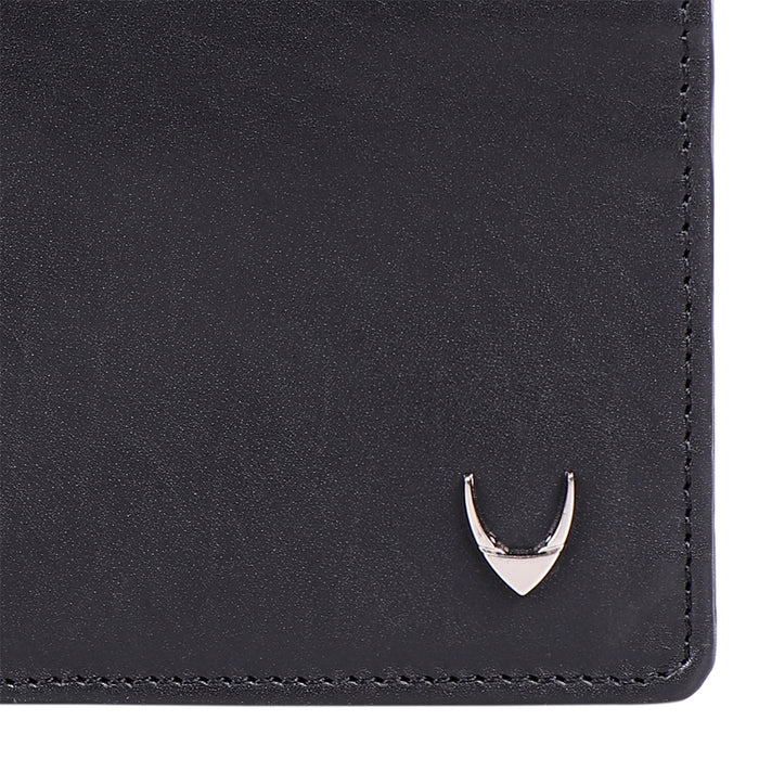 Namibia Sb Black Leather Bi-Fold Wallet
