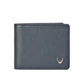 Namibia Sb Blue Leather Bi-Fold Wallet