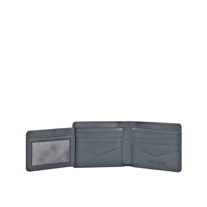Namibia Sb Blue Leather Bi-Fold Wallet