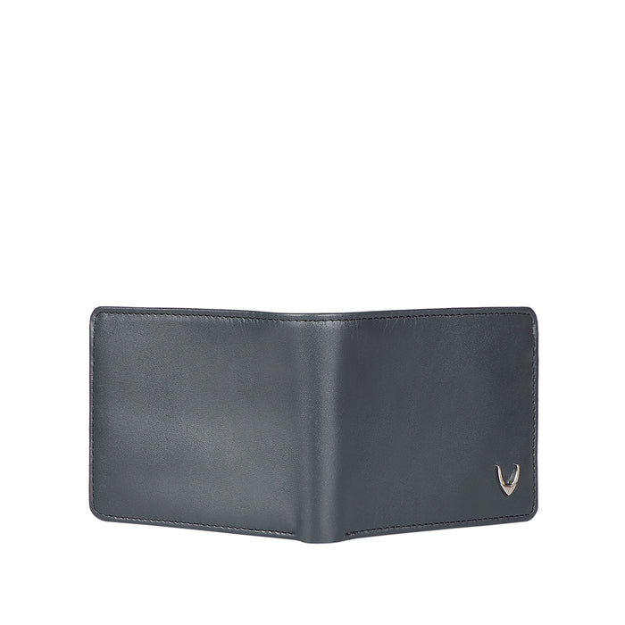 Namibia Sb Blue Leather Bi-Fold Wallet