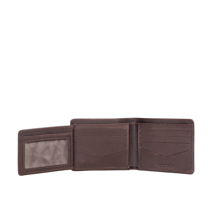 Namibia Sb Brown Leather Bi-Fold Wallet