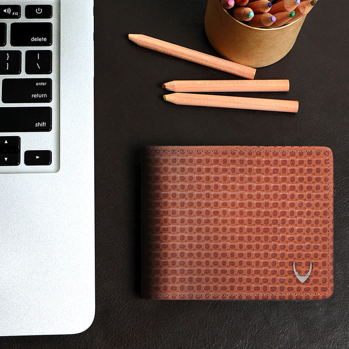 Namibia Sb Tan Leather Bi-Fold Wallet