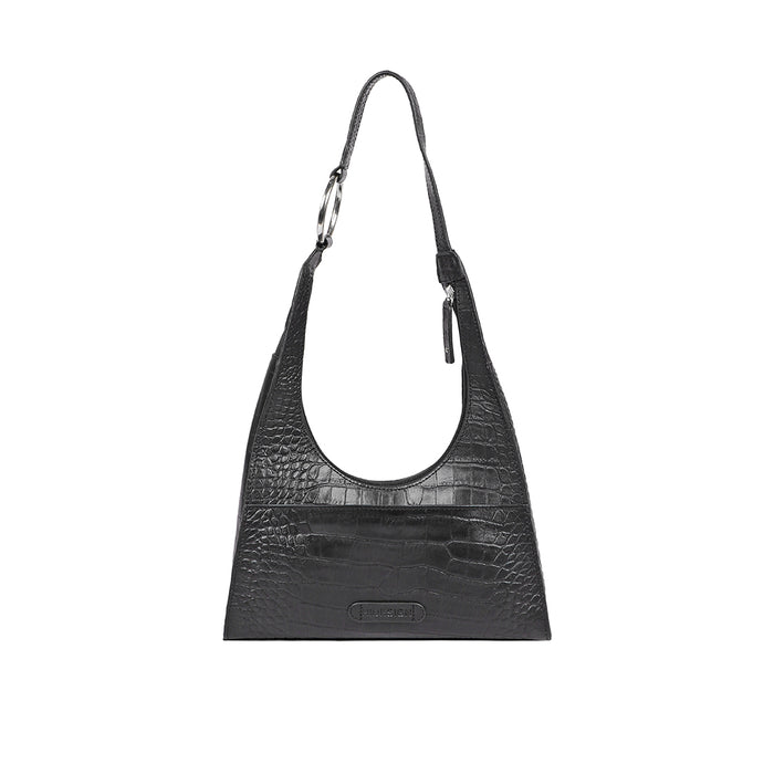 Nandy 04 Black Leather Shoulder Bag
