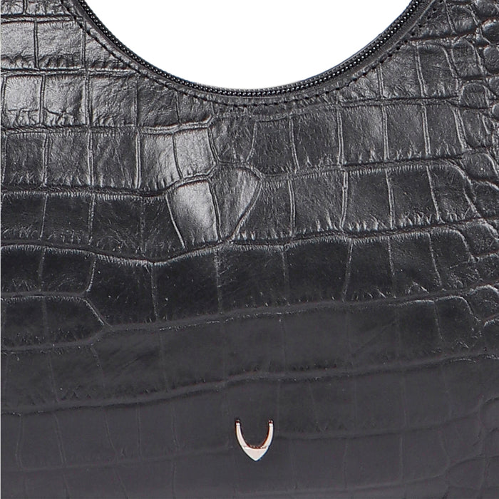 Nandy 04 Black Leather Shoulder Bag