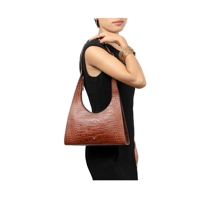 Nandy 04 Tan Leather Shoulder Bag
