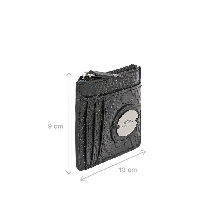 Natalie W1 Black Leather Card Holder