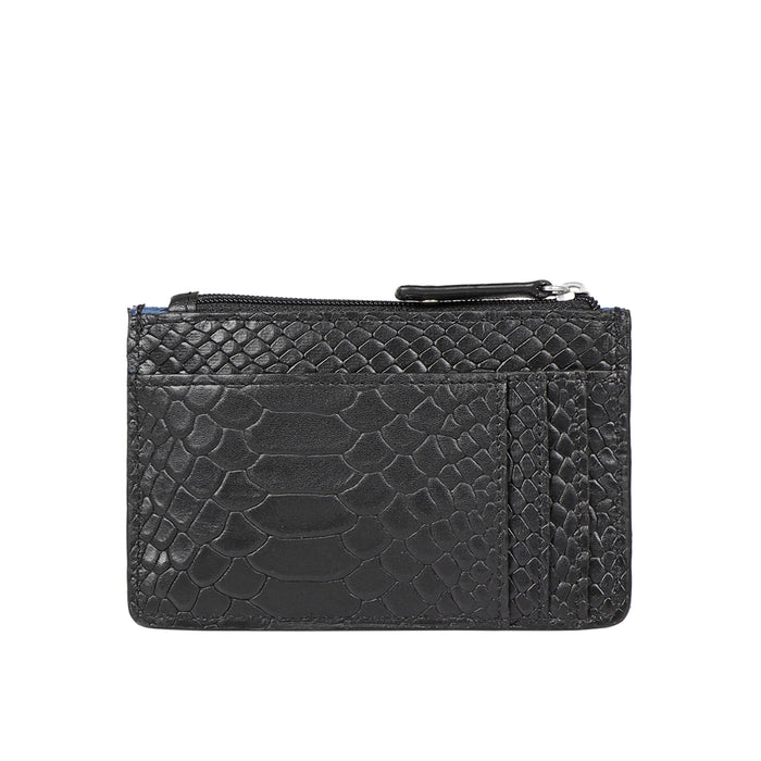 Natalie W1 Black Leather Card Holder