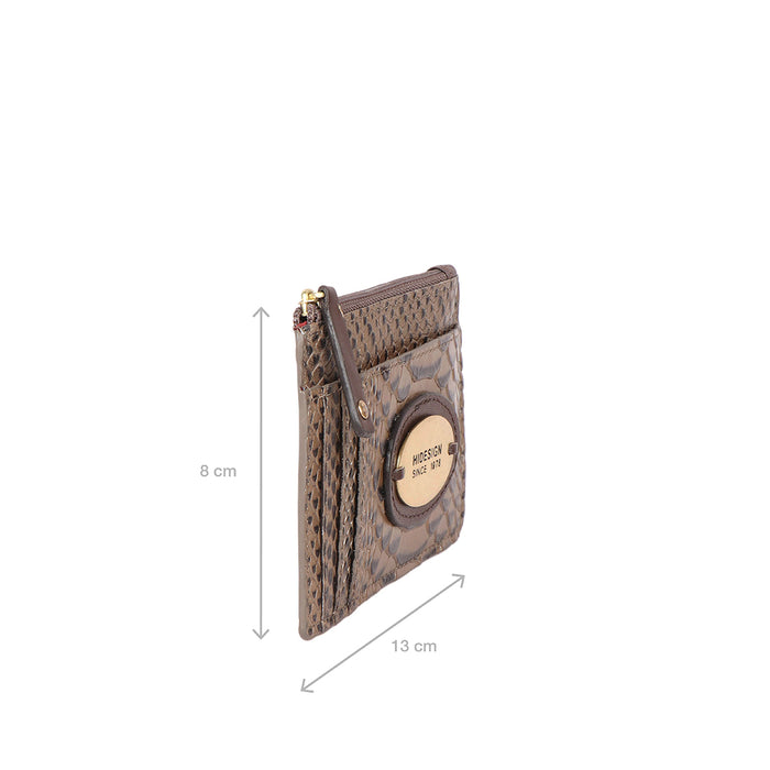 Natalie W1 White Leather Card Holder