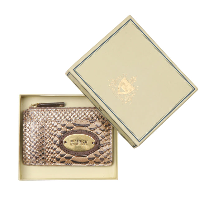 Natalie W1 White Leather Card Holder