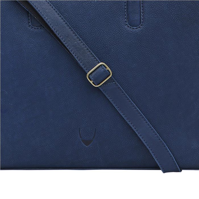 Navigli 03 Blue Leather  Laptop Bag