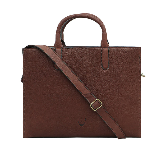 Navigli 03 Medium Brown Leather  Laptop Bag
