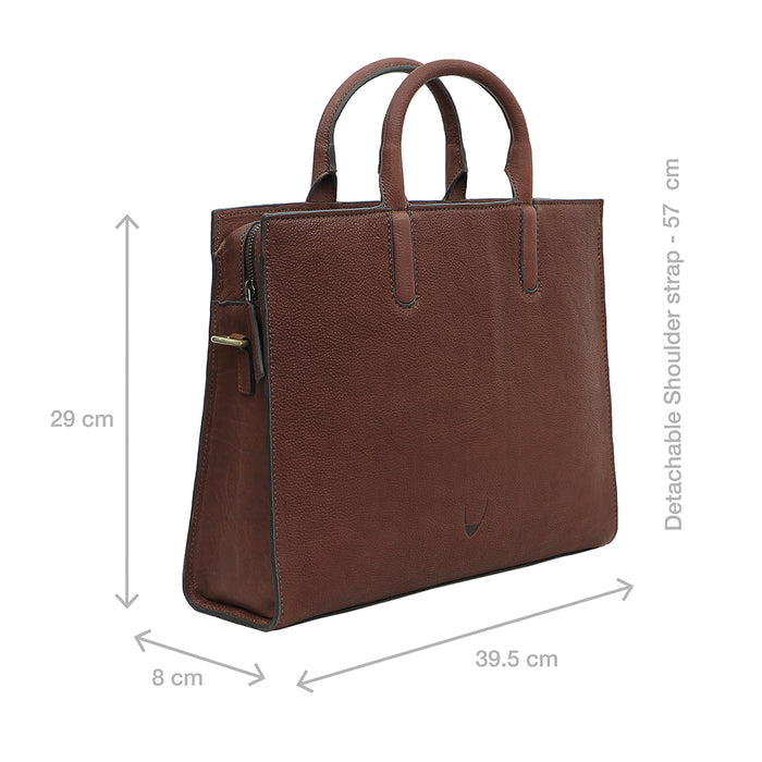 Navigli 03 Medium Brown Leather  Laptop Bag