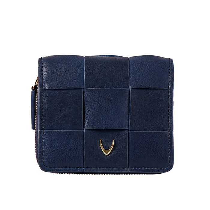 Navigli W1 Blue Leather Bi-Fold Wallet