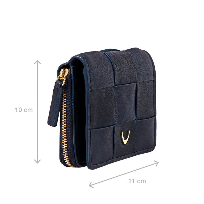 Navigli W1 Blue Leather Bi-Fold Wallet