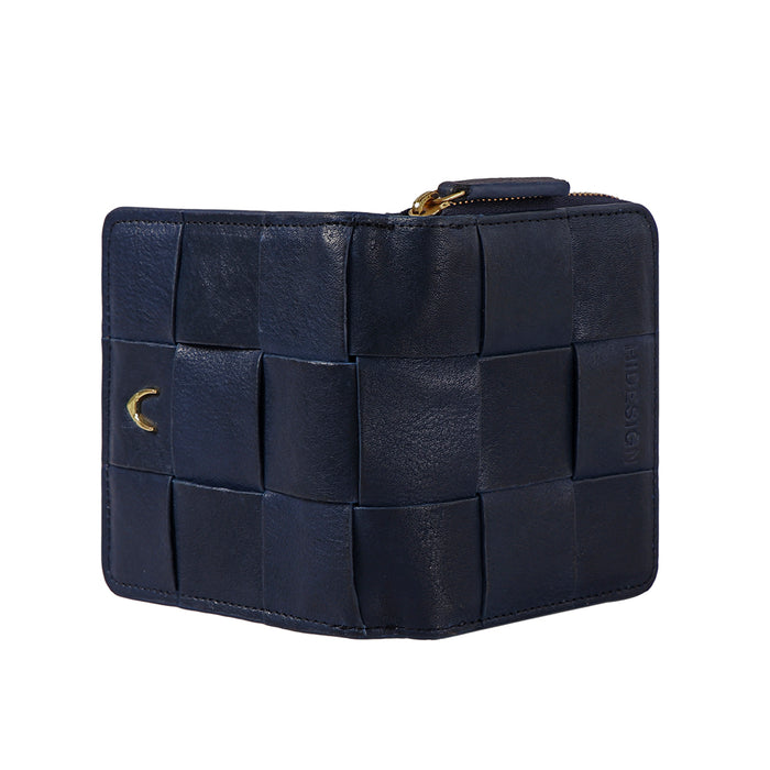 Navigli W1 Blue Leather Bi-Fold Wallet