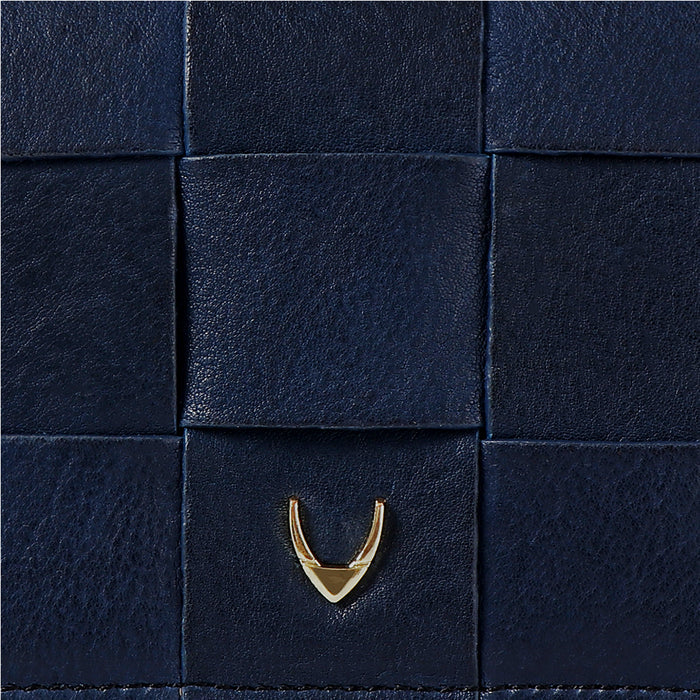 Navigli W1 Blue Leather Bi-Fold Wallet