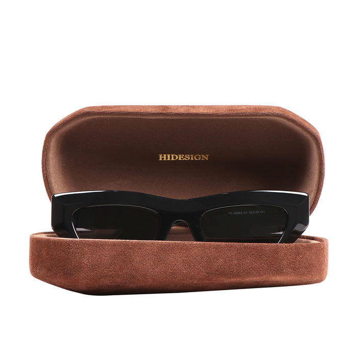 Newport Women's Black Geometric Sunglasses