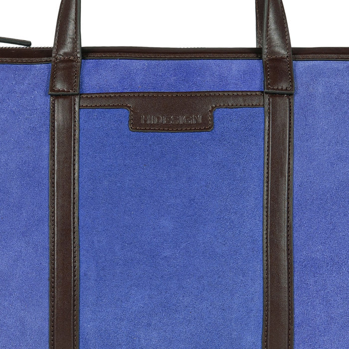 Ninon 01 Purple Leather Messenger Bag