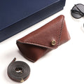 Nori Brown Leather Sunglass Holder